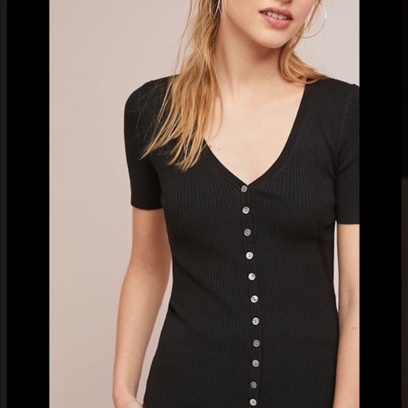 Anthropologie Sweaters - Anthropologie Moth Ribbed Fitted Cardigan